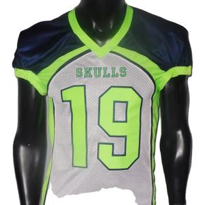 Uniformes de football américain pour jeunes à sublimation personnalisée de haute qualité avec manches courtes Nouveau design à un prix - Product Image 1