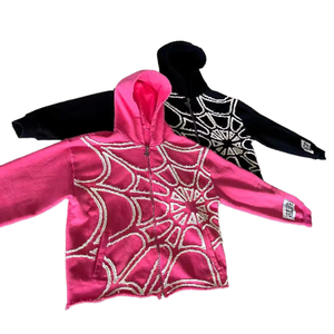 เสื้อฮู้ดซักแบบกรดใช้ได้ทั้งชายและหญิงผ้าคอตตอน100% ผ้าฟลีซโอเวอร์ไซส์ระบายอากาศคอวีปักลาย - Product Image 4