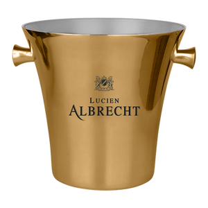 Cubo de hielo para bebidas de champán, cesta enfriadora de vino para el hogar, Bar, Enfriador de vino, elegante cubo dorado de Metal de acero inoxidable - Product Image 1