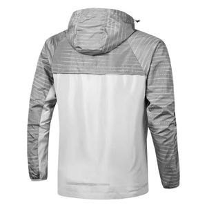 Vêtements de sport pour hommes avec logo personnalisé, jogging d'automne, survêtement, veste zippée, jogging d'entraînement, respirant, polyester, nylon, coupe-vent - Product Image 2
