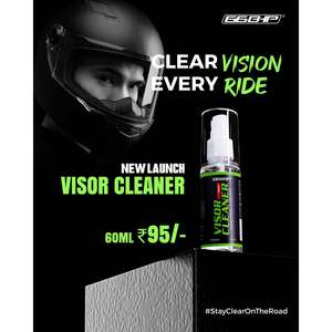 Motorradhelm-Visier-Reinigungsspray 50ml Kristallklare Anti-Beschlag-Formel für Jede Fahrt - Product Image 1