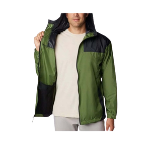 Chaqueta Cortavientos Ligera Impermeable con Cierre para Exteriores, Estilo Deportivo con Bloques de Color de Moda para Hombre - Product Image 3