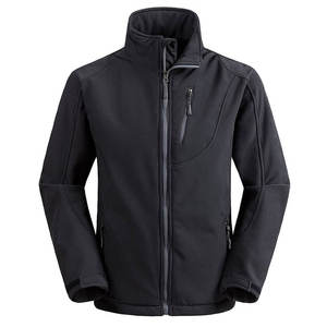 Wholesale <b>Men</b>’s Softshell <b>Jacket</b> | Full Sleeve Zipper Streetwear Stand Collar <b>Jacket</b> | Best Selling Adult <b>Soft</b> <b>Shell</b> <b>Jacket</b> - Product Image 2