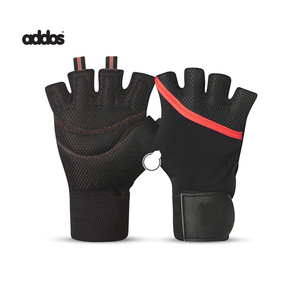 Gants et accessoires de musculation unisexes en cuir robuste personnalisables avec coussinets de préhension pour l'entraînement et l'haltérophilie - Product Image 3