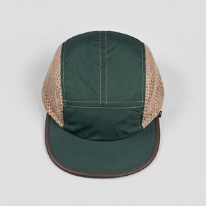 Gorra de malla verde de 5 paneles unisex transpirable para exteriores, informal, de béisbol, al por mayor, con logotipo personalizado, alta calidad, OEM, ODM, MOQ bajo - Product Image 6