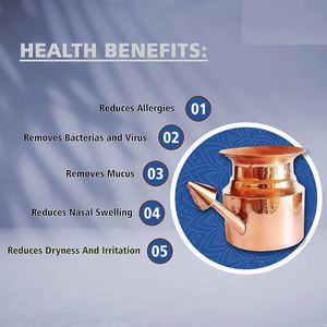 Pot Neti de cobre para suministros de terapia de rehabilitación de congestión sinusal - Product Image 6