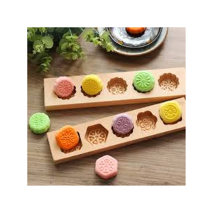 แม่พิมพ์ขนมไหว้พระจันทร์ทำจากไม้อุปกรณ์แม่พิมพ์ขนมไหว้พระจันทร์ทำเค้กแบบธรรมชาติและทนทาน - Product Image 5