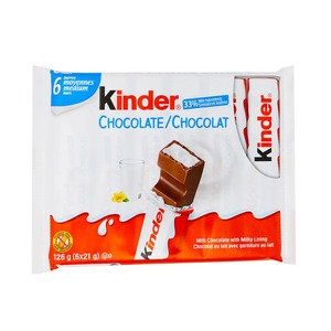 Barra de Chocolate con Leche Kinder, Relleno de Crema Dulce, Textura Suave, Empaquetada Individualmente, Snack para Venta al por Menor y al por Mayor - Product Image 3