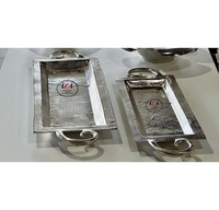 Ensemble de plateau de service en fonte d'aluminium de conception unique de vente chaude Assiette de bol de fruits secs pour la maison Restaurant Hotel-Nouveau modèle de plats