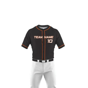 Wholesale Fashion <b>School</b> Teams Baseball <b>Uniforms</b> Softball Printing <b>Uniform</b> Set Custom Logo Printed Baseball Kit Baseball Jersey - Product Image 4
