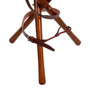 เก้าอี้ไม้สำหรับล่าสัตว์พร้อมที่นั่งหนังเก้าอี้สามขาสำหรับตั้งกลางแจ้งพับได้แบบพกพาเก้าอี้หนังขาตั้งกล้องหนัง - Product Image 2