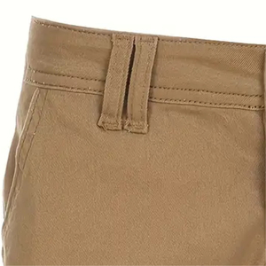 กางเกงยีนส์ขาสั้นเอวต่ำสำหรับผู้หญิง, กางเกงขาสั้นผ้าเดนิมผ้าฝ้ายสีน้ำตาล100% คุณภาพ2025 - Product Image 3