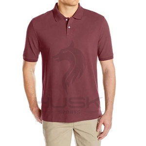 Nueva llegada de los hombres de color sólido de ajuste regular de algodón para la camisa de polo de alta calidad 100% de algodón transpirable cuello impreso ropa informal - Product Image 2