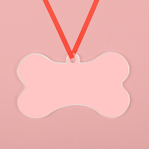 เครื่องประดับรูปกระดูกสุนัขอะคริลิกใส 3 มม. สีขาว สำหรับงาน DIY ของชำร่วยสัตว์เลี้ยง ของขวัญ ป้ายชื่อใส ตกแต่งต้นคริสต์มาส - Product Image 2