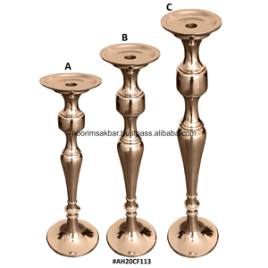 Elegantes Portavelas de Aluminio Hechos a Mano 2026 para Bodas, Fiestas, Decoración del Hogar, Ceremonias Religiosas, Navidad, Incluye Metal y Vidrio - Product Image 2