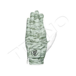 Gants de golf durables en cuir véritable de couleur personnalisée gant de golf en tissu d'agneau PU - Product Image 1