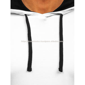 Sudaderas con Capucha Blancas Sólidas Personalizadas por el Fabricante, con Bordado y Logotipo Serigrafiado, Material de Poliéster/Algodón para Invierno - Product Image 3