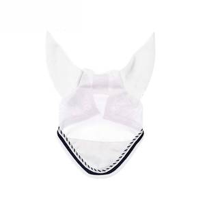 Léger Durable Polyester Crochet Bonnet Cheval Western Équitation Style Fly Control Voile Élégant Oreille Muffling Net Cordon Torsadé - Product Image 2