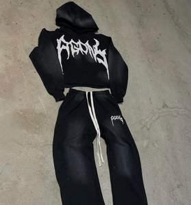 Chándales Unisex de Último Diseño con Bordado Desgastado y Cremallera, Chándal para Hombre, Chándal con Cremallera Resistente - Product Image 3