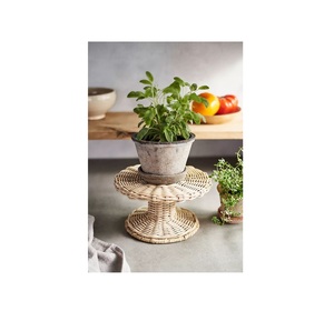 Cesta de algas marinas interior tejida a mano con asa de hierro Cesta de lavandería grande Maceta Macetas Cesta Material de hierba marina - Product Image 1