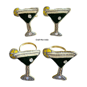 Manteles Individuales, Posavasos y Anillos para Servilletas Hechos a Mano con Cuentas, Más Vendidos |   Regalo de Navidad - Product Image 3