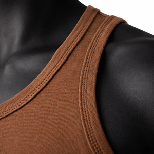 เสื้อกล้ามผู้ชายคุณภาพสูง ดีไซน์สวย ราคาส่งจากโรงงานโดยตรง ผลิตตามสั่ง ระบายอากาศได้ดี ผ้าฝ้าย 100% คอกลม สำหรับออกกำลังกายในฤดูร้อน - Product Image 4