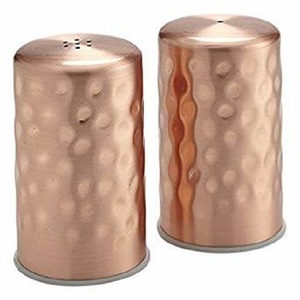 Silver Hammered Salt & Pepper Container Best Copper Material Decoration Serving for Kitchen Ware Decorating Salt & Pepper - Product Image 2