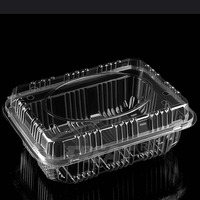 Biologisch Afbreekbaar Suikerriet Pla Verpakking Wegwerp Voedsel Opslag Druivencontainer Fruit Clamshell Boxes Plastic Bakjes