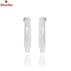 Pendientes de aro lisos de Plata de Ley 925 para mujeres y niñas, accesorios clásicos para regalo de boda y fiesta - Product Image 2