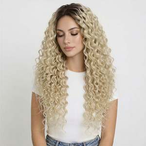 Extensions de cheveux à clipser 8 pouces Cheveux vierges Ondulation naturelle Bouclés birmans Lisses Yaki Blond platine froid 3B # 60a - Product Image 2