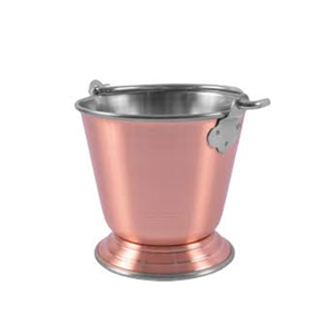 Cubo de hielo de vino y bebidas de Metal de cobre antiguo Europeo forma y tamaño personalizados superventas para fiestas de Bar empaquetado en cartón - Product Image 6