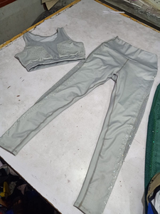 Ensemble de vêtements de yoga unisexe bio personnalisé, 100% coton, écologique, grande taille, vêtements de sport de fitness, qualité bon marché - Product Image 6