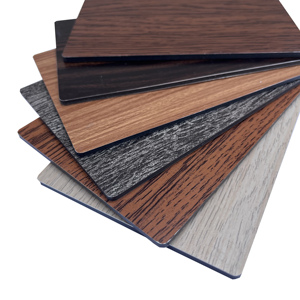 Hiệu suất cao 4mm alucobond nhôm <span class=keywords><strong>Composite</strong></span> Panel chống tĩnh bề mặt gỗ cho bên ngoài bức tường Ốp mô hình ACP - Product Image 3