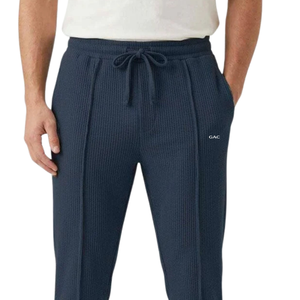 Mens Waffle Knit <b>Jogger</b> Pants Drawstring Elastic Waist <b>Slim</b> Fit Casual Lounge Sweatpants Soft Stretch Tapered Trousers Pockets - Product Image 4