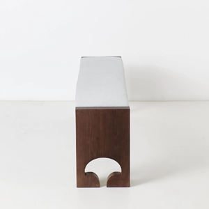 Bancs d'extérieur en bois de teck avec coussin Nouveau style moderne-Prilia - Product Image 3