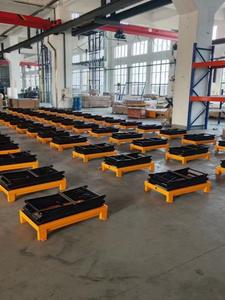 Chariot élévateur à ciseaux électrique réglable, plateforme de levage fixe, capacité de 440 kg, plateau de travail de 950x600 mm, hauteur de 440/1000 mm, engrenage britannique - Product Image 2