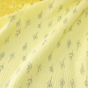 Tissu en <span class=keywords><strong>gaze</strong></span> <span class=keywords><strong>double</strong></span> couche imprimé 100% coton, froissé naturellement, pour robes, pyjamas et vêtements pour bébés, vente en gros - Product Image 4