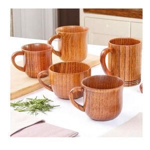 Top vente nouveauté tasses en bois pour les amateurs de thé et de café Unique fêtes de mariage cadeaux décoration taille personnalisée bois poli - Product Image 3