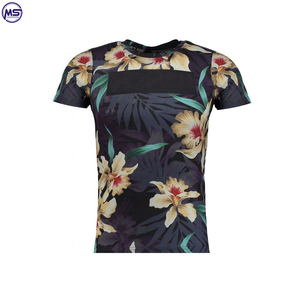 T-shirt pour homme imprimé par sublimation numérique 100% tissu en polyester séchage rapide demi-manche col rond couleurs personnalisables Logo - Product Image 5