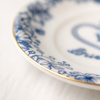 Plateau à bagues rond sur mesure, minimaliste, avec impression de monogramme, nom et date, pour souvenir de mariage, décoration de table de toilette et de la maison