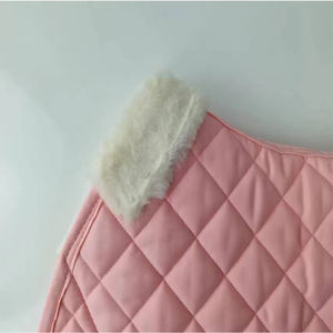 2024 vente chaude ensemble de tapis de selle anglais Premium polycoton doublé tapis de selle de cheval OEM entretenu - Product Image 3