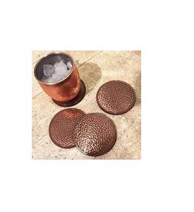 Fournisseur en gros sous-verres en cuivre sous-verres martelés sous-verre porte-verre en laiton écologique tapis et coussinets - Product Image 6