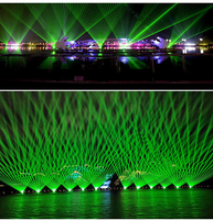 Projecteur laser RGB professionnel 30W, étanche IP65 pour spectacles sur grande scène et éclairage de monuments