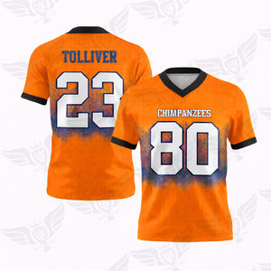 Maillot de football américain personnalisé rouge et noir en gros 2026 – Nom et numéro personnalisés, uniforme d'équipe - Product Image 5