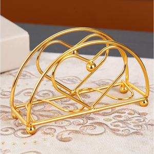 Nouvel arrivage Boîte à serviettes élégante artisanale Rangement durable en bois et métal pour la décoration de table de restaurant et de bureau à domicile Incrustation de qualité supérieure - Product Image 1