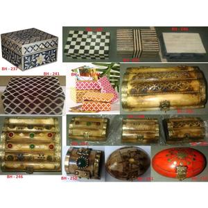 Caja de joyería de Navidad con incrustaciones de hueso, formas personalizadas, forma cuadrada, organizador de almacenamiento coleccionable de cosméticos para mujer, suministro directo de fábrica - Product Image 2