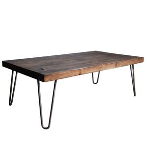 Luxury Solid <b>Wood</b> <b>Coffee</b> <b>Table</b> With Geometric Metal <b>Legs</b> Living Room Furniture Custom Size And Finish At Affordable Price - Product Image 4
