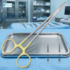 Crile <b>Wood</b> Needle Holder TC Surgical Instruments Stainless Steel Manual Forceps for General Surgery Class I CE Certified - Product Image 3