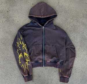 Sweat à capuche 100% coton biologique personnalisable, respirant, imperméable, anti-froissement, logo brodé sur le devant, tricotage pour l'hiver - Product Image 5