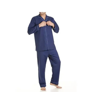 Vêtements de nuit unisexes de qualité supérieure, vêtements de maison pour l'automne et l'hiver, pyjamas imprimés, grande taille, satin de soie respirant, robe de nuit - Product Image 4